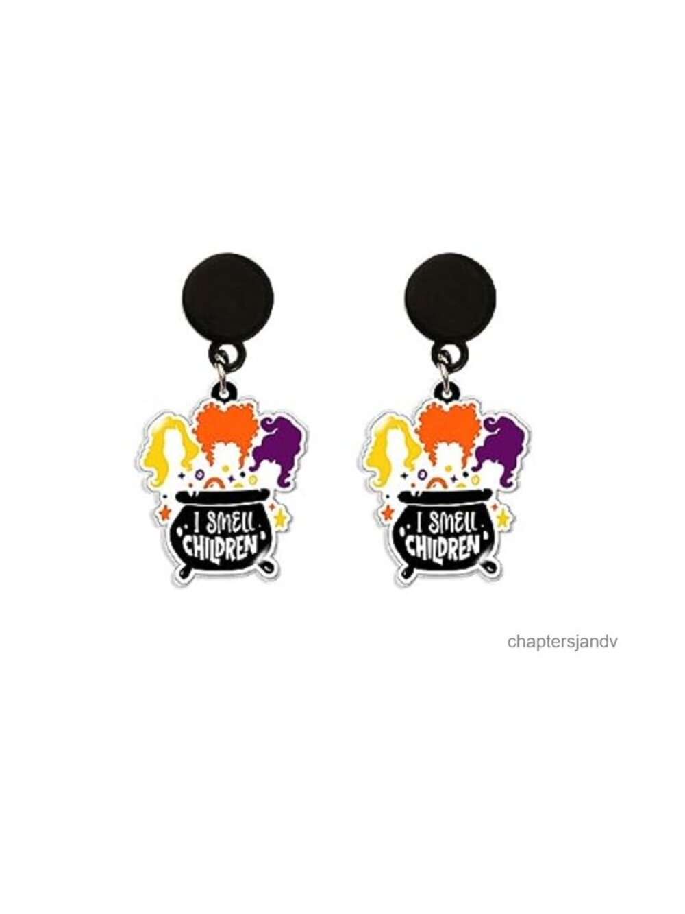 Halloween Witch Acrylic Dangle Earrings Hypoallergenic Lightweight
